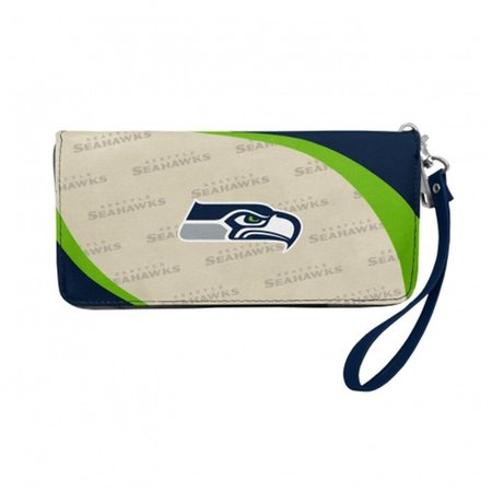 MYTEAM NFL Curve Zip Organizer Wallet; Seattle Seahawks MY24837
